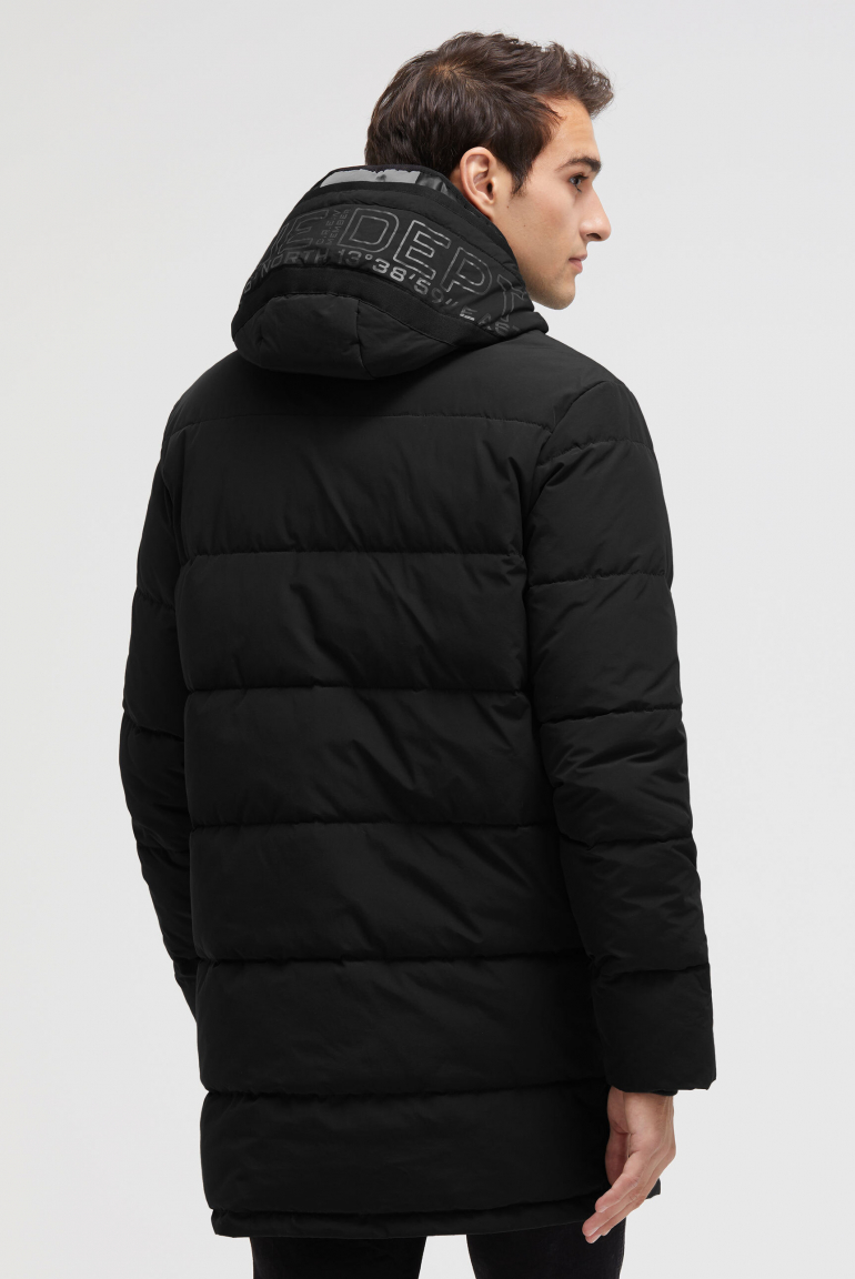 Stepp-Parka mit Kapuzen-Layering