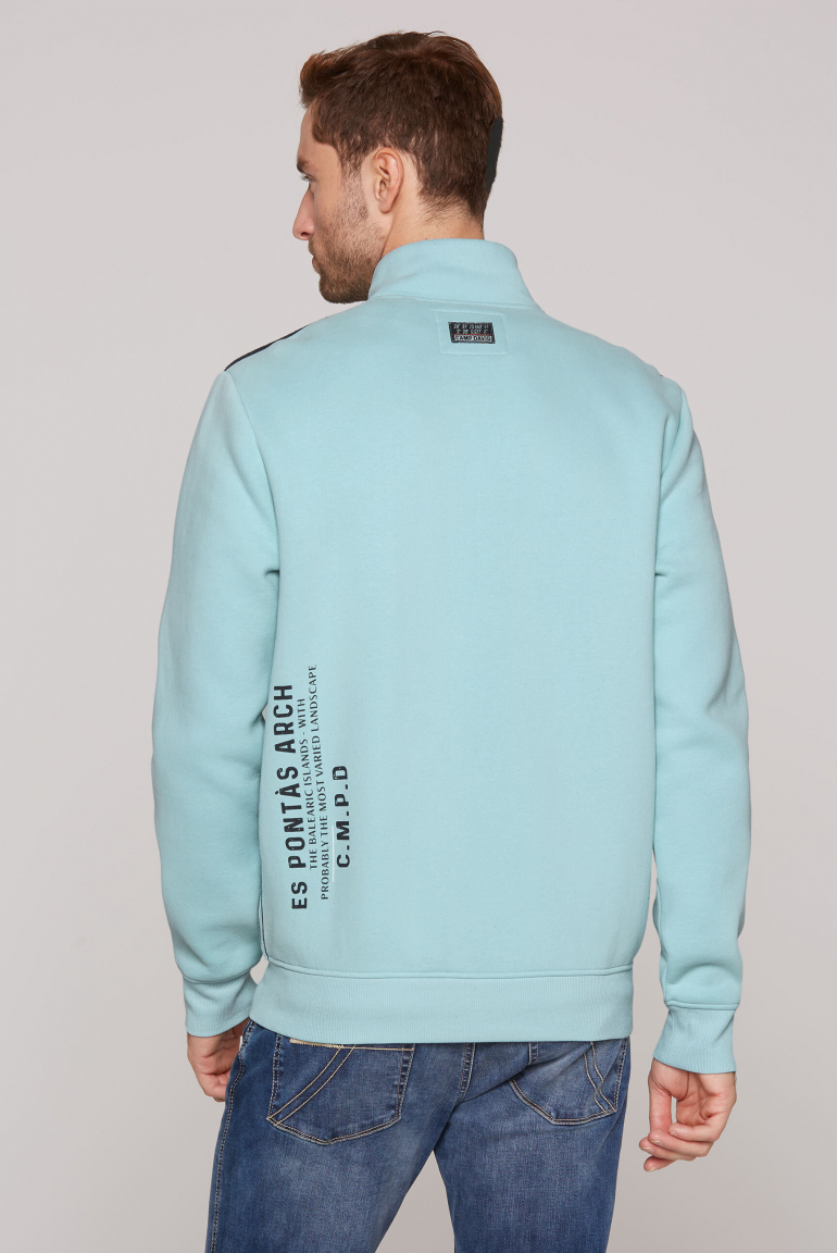 Sweatjacke mit Logo-Applikationen