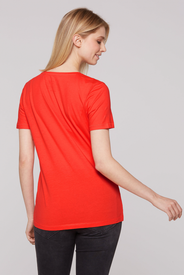 T-Shirt mit Glossy Print