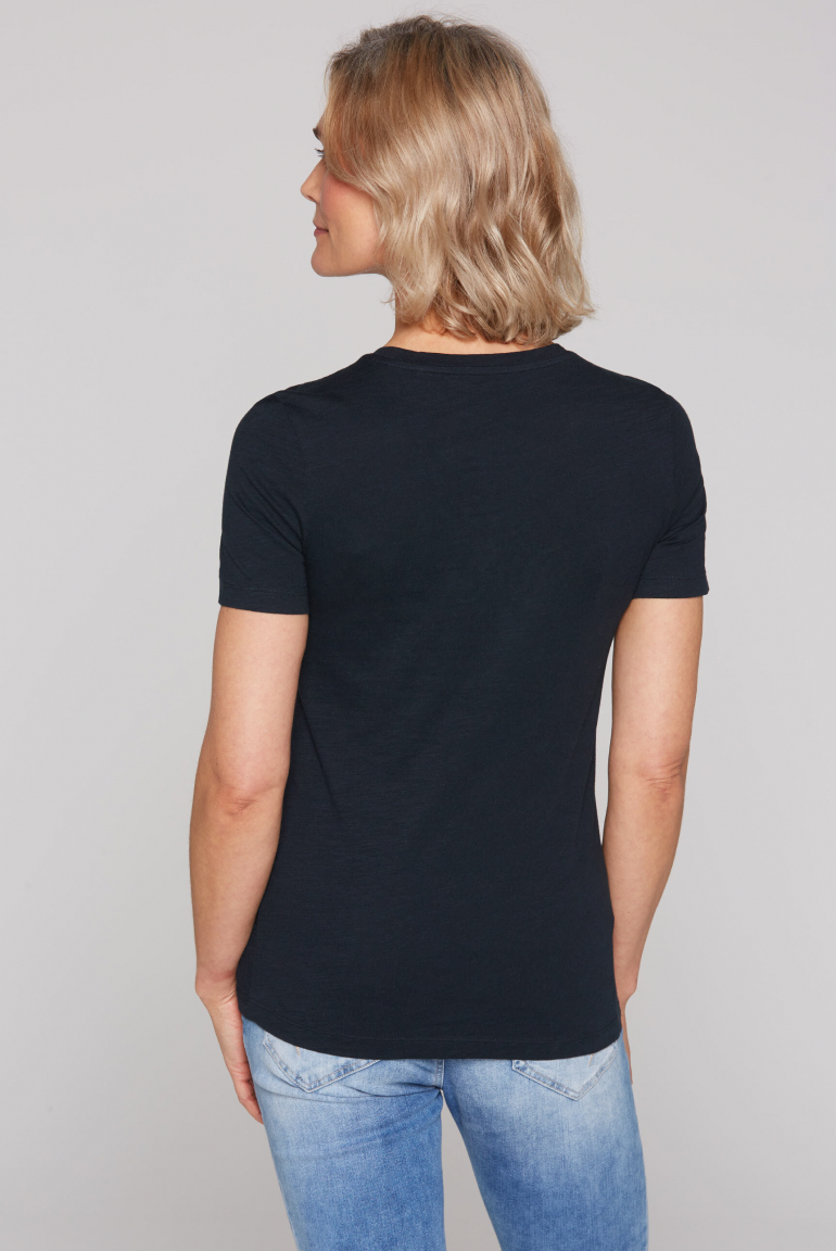 T-Shirt mit Pailletten-Artwork
