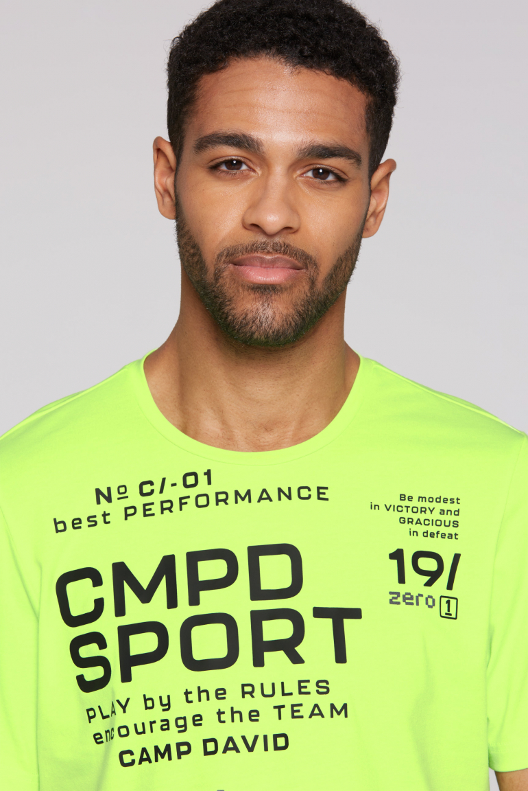 T-Shirt mit Wording Print