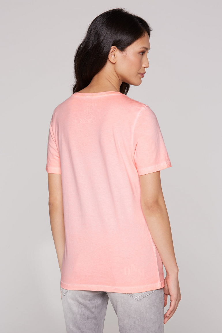 T-Shirt mit Wording Print
