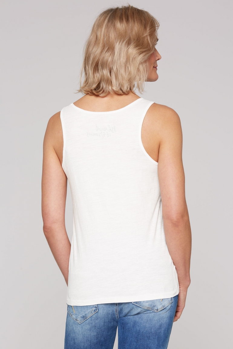 Tanktop mit Label Print