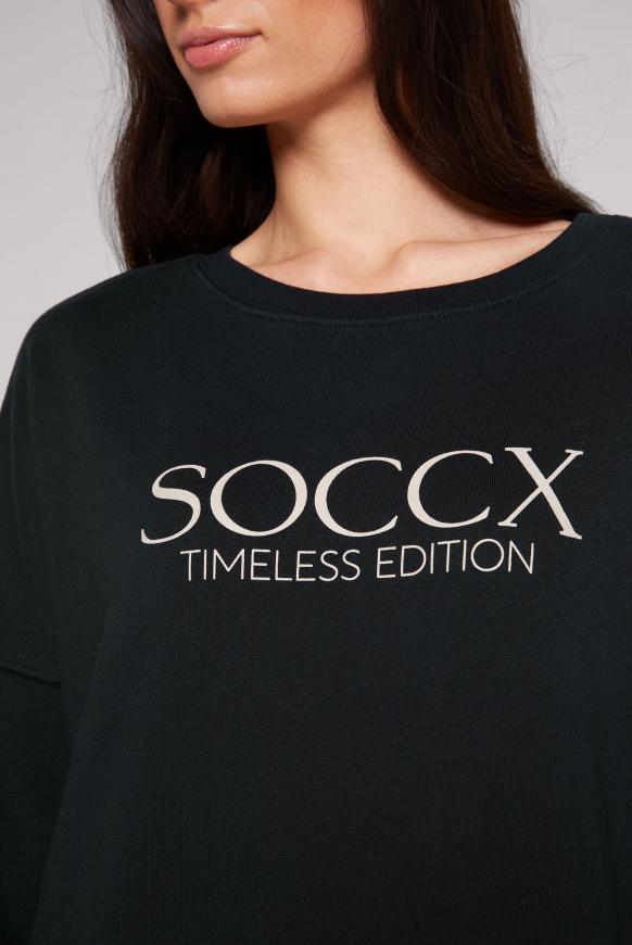 Classic Oversized Sweatshirt mit Logo Print