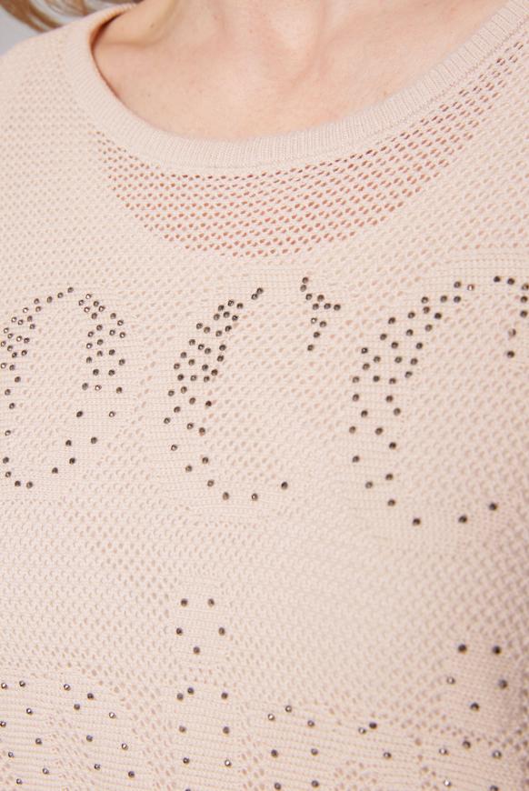 Cropped Mesh-Pullover mit Top, 2-in-1