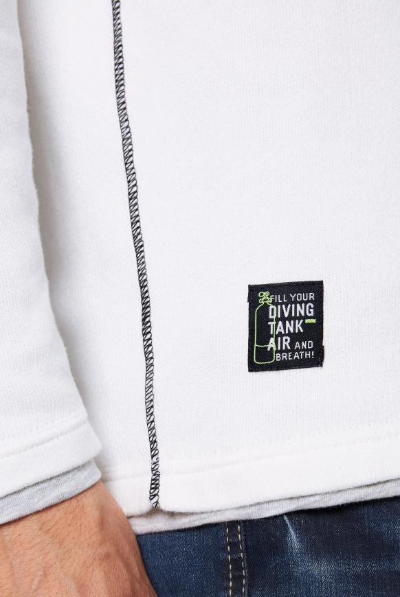 Kapuzenpullover mit Saum-Layering