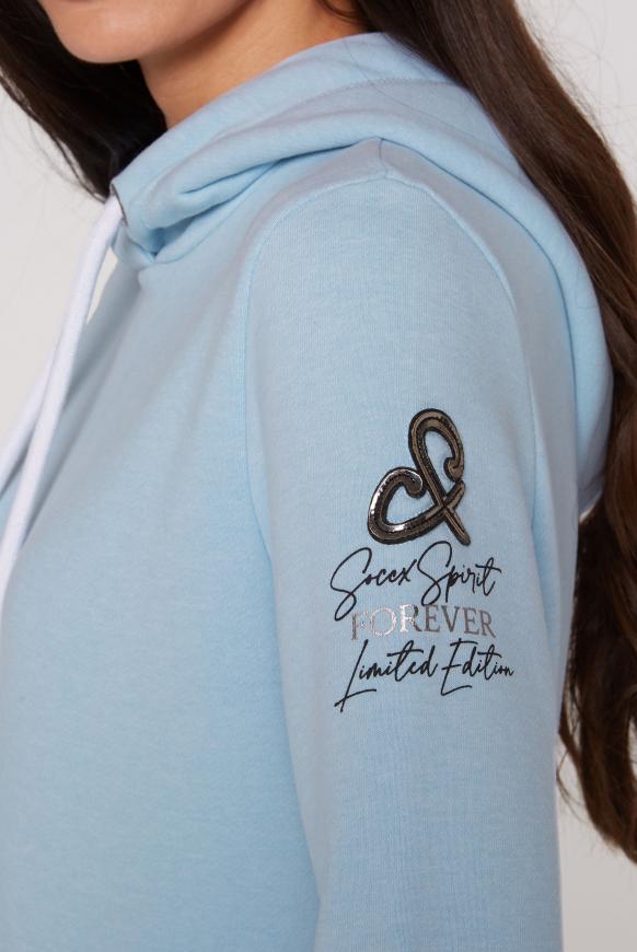 Kapuzensweatshirt mit Ärmel-Artwork