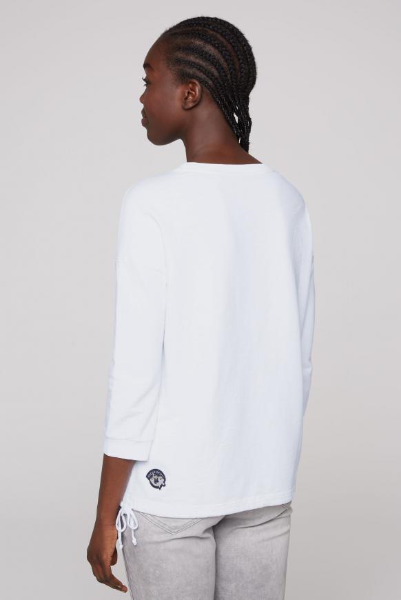 Sweatshirt mit 3/4-Arm und Pailletten-Logo