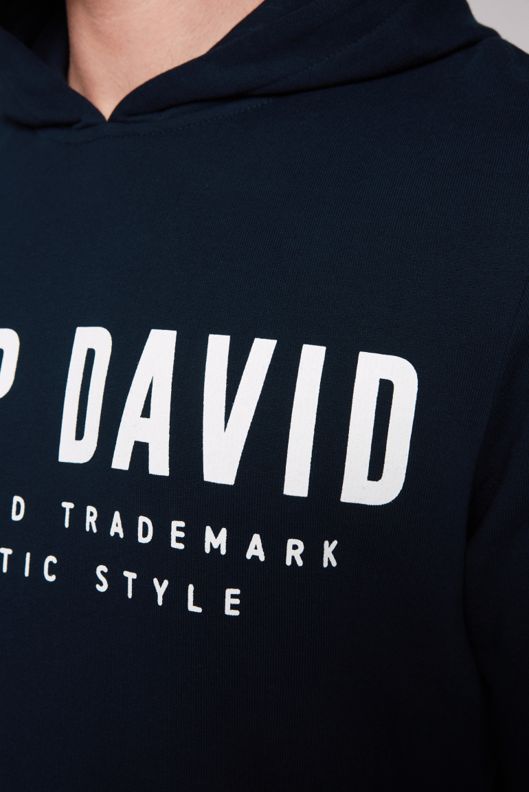 Basic Hoodie mit Logo Print