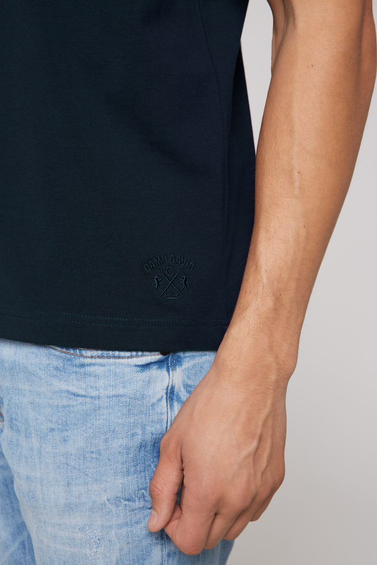 Basic T-Shirt mit Rundhalsausschnitt, Doppelpack