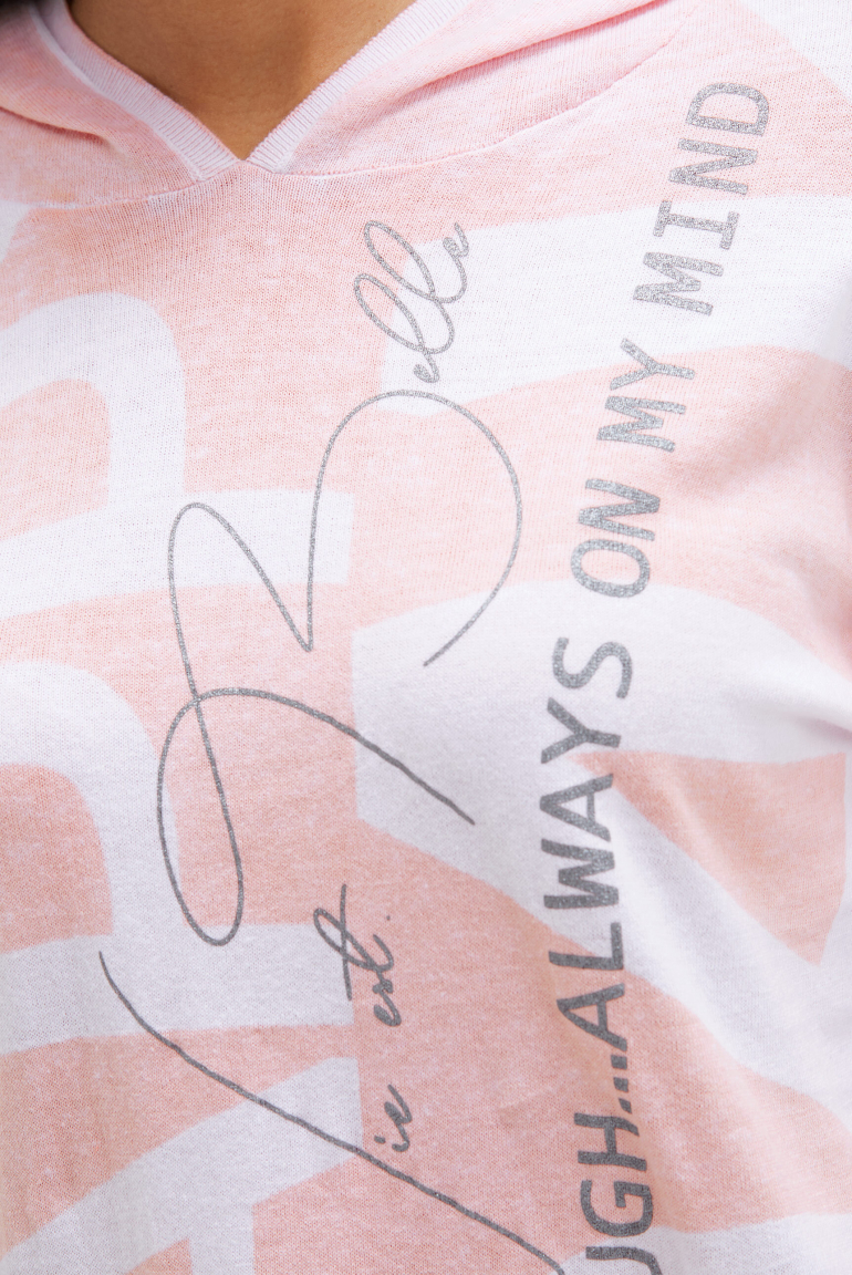 Kapuzenpullover mit Acid All Over Print