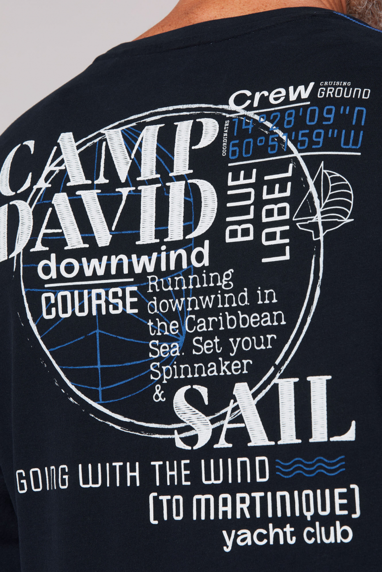 Langarmshirt mit Rücken-Print