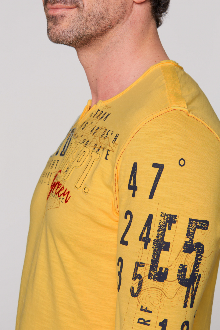 Longsleeve im Used Look mit Artworks