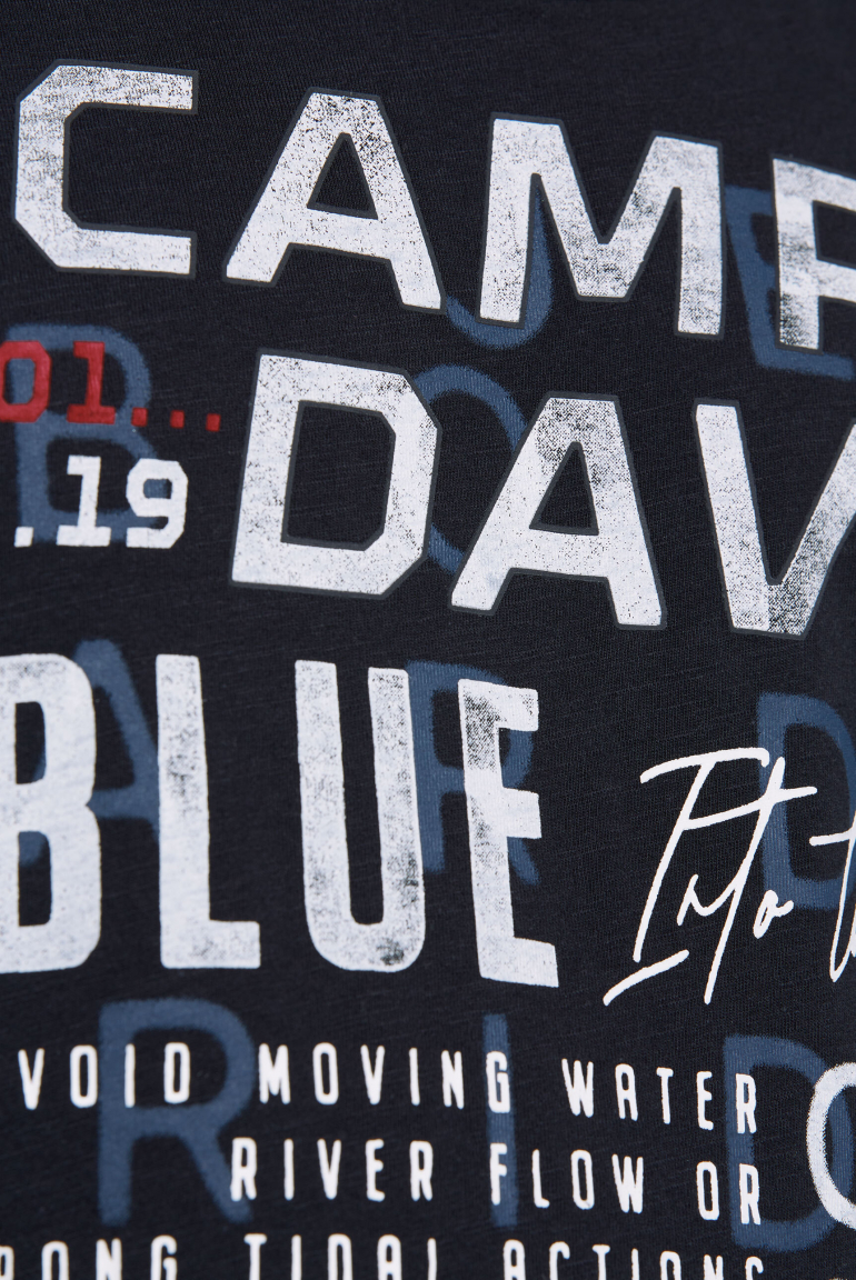 Muskelshirt mit Print und Rubber-Details