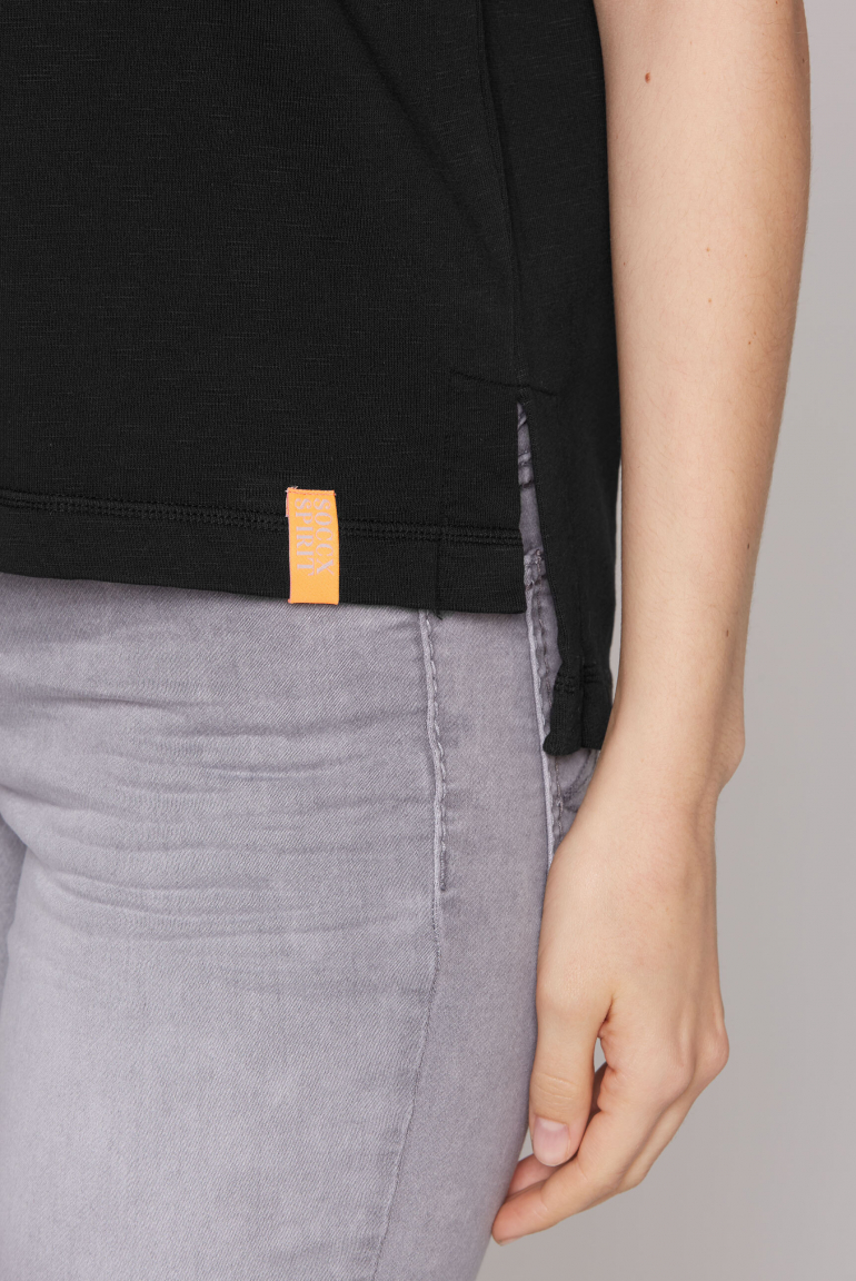 Oversized Sweatshirt mit Kurzarm und Artwork