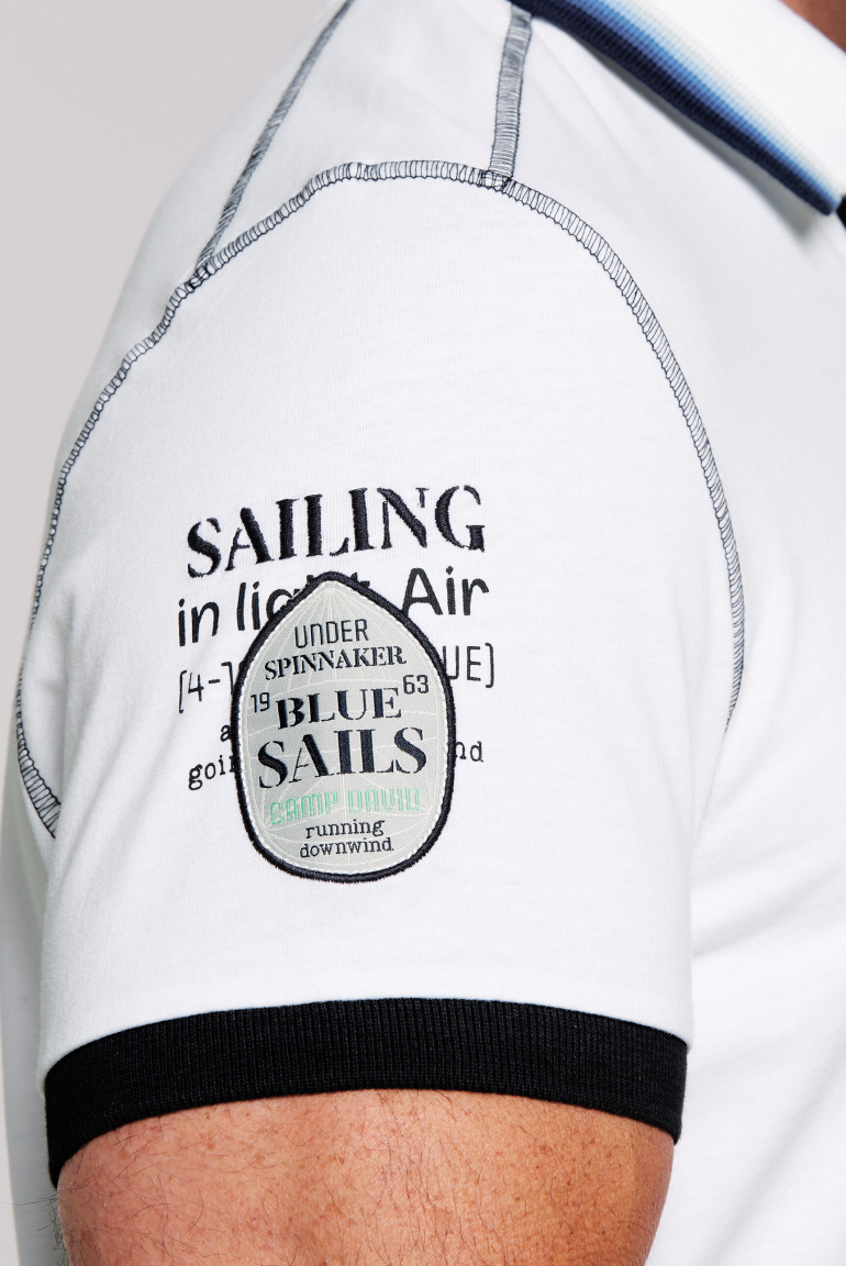 Poloshirt mit Logo-Applikationen