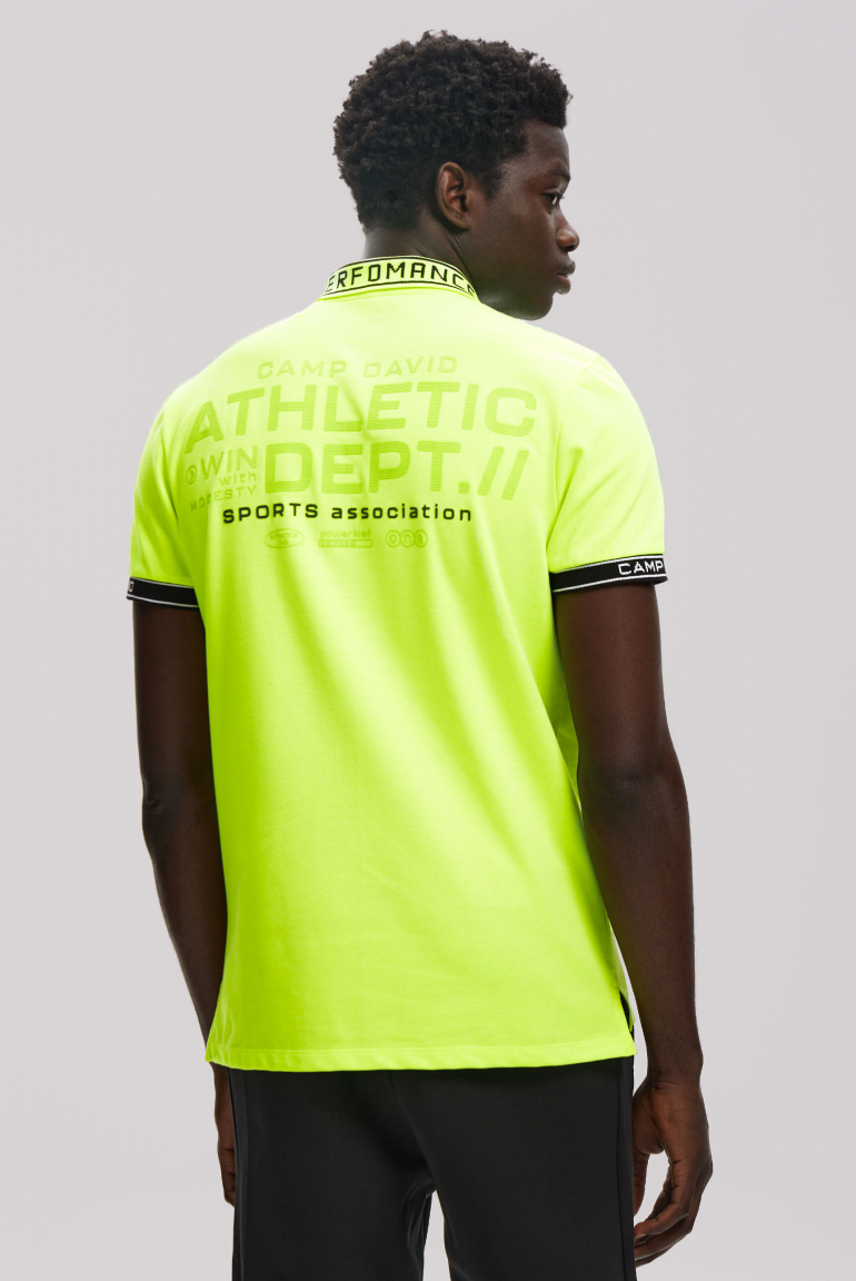 Poloshirt mit Rücken-Artwork