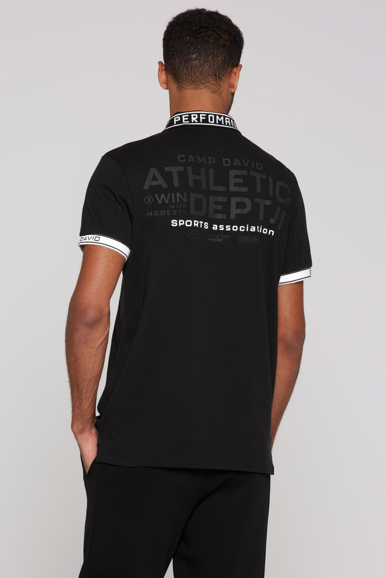 Poloshirt mit Rücken-Artwork