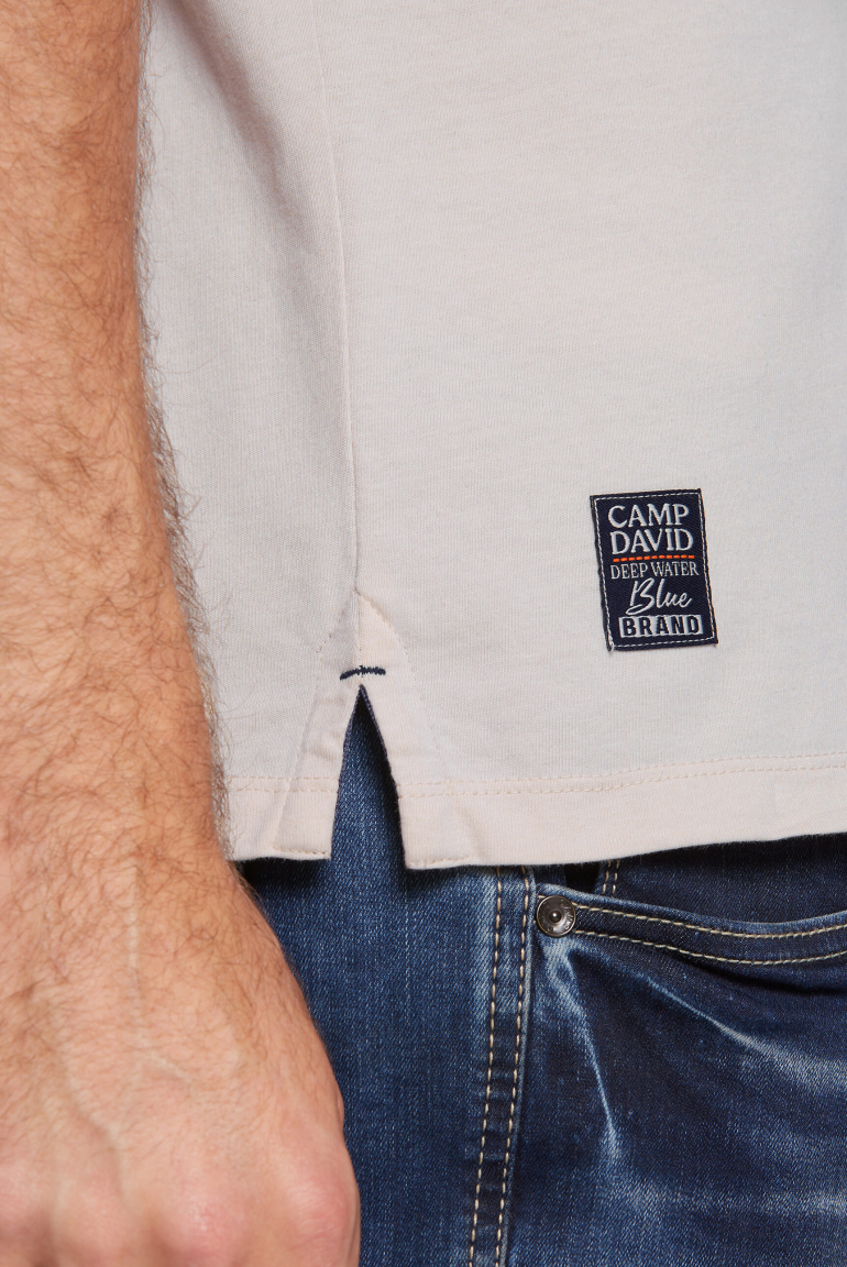 Poloshirt mit Trikotkragen und Logo Artworks