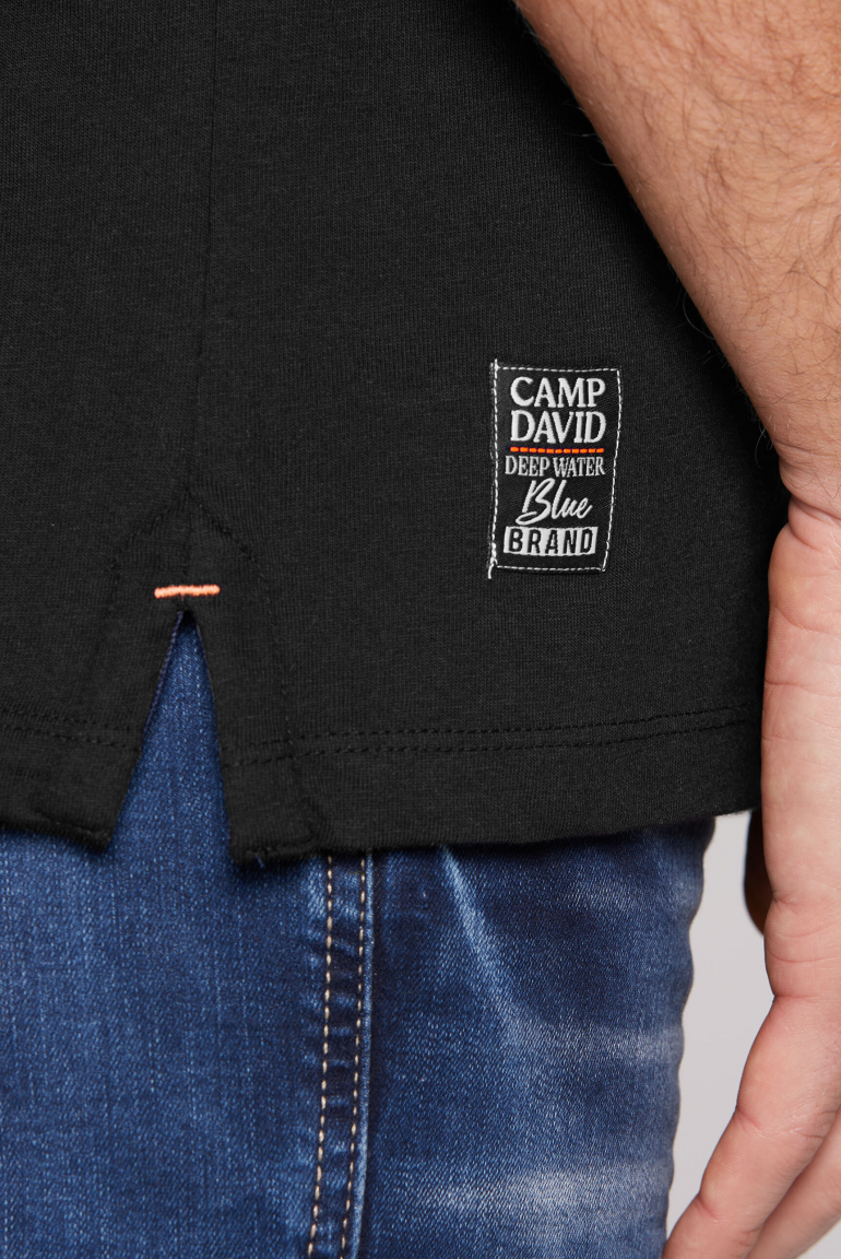 Poloshirt mit Trikotkragen und Logo Artworks