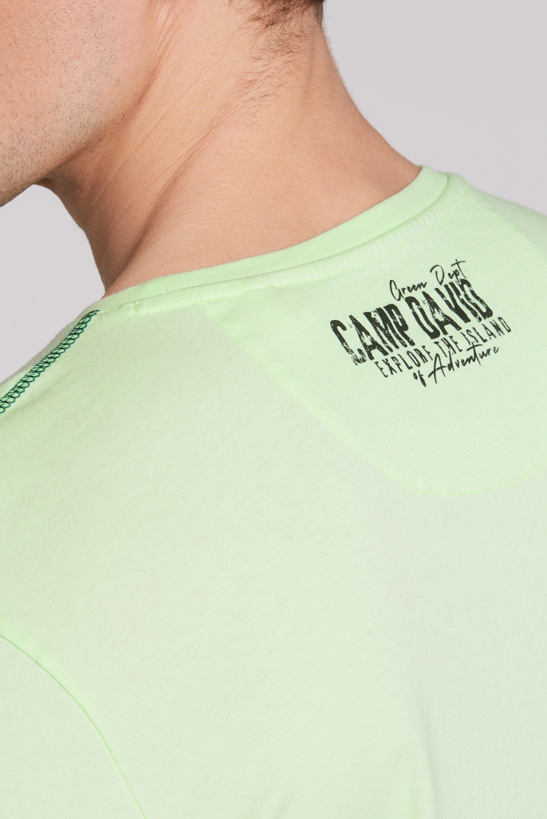 Rundhalsshirt mit Used- und Puffprint