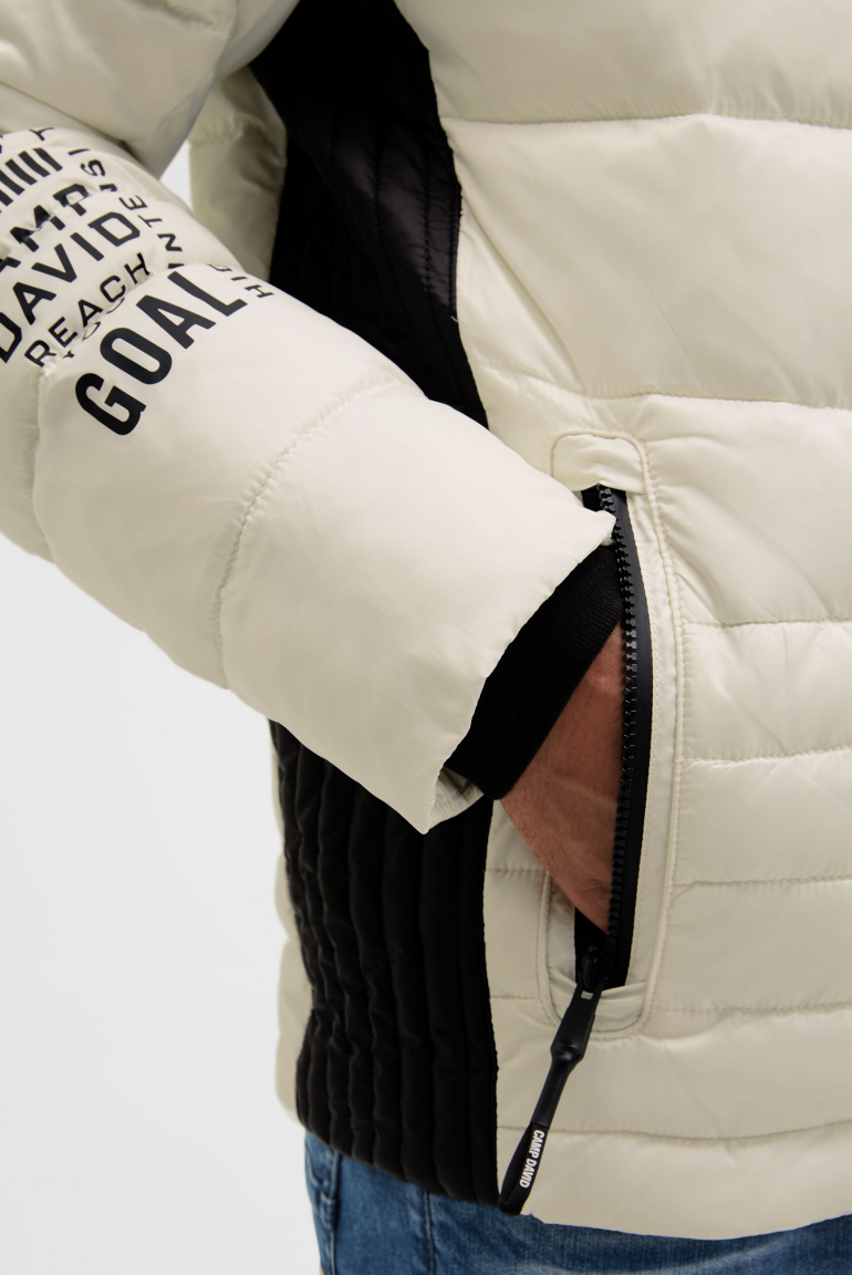 Steppjacke mit Colour-Details