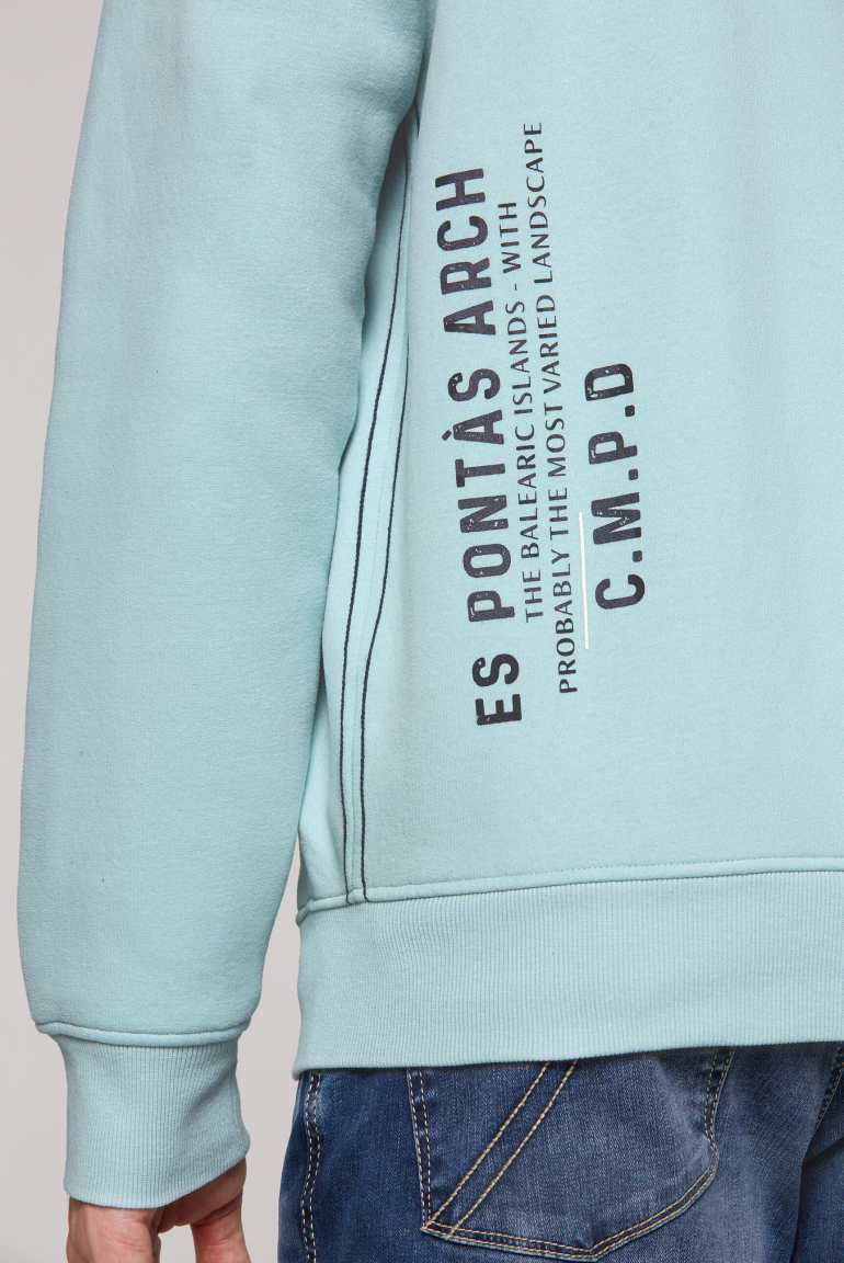 Sweatjacke mit Logo-Applikationen