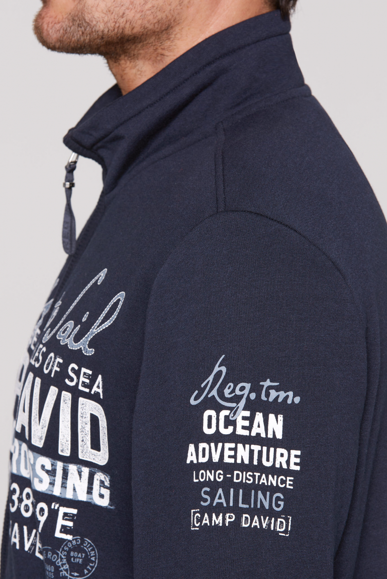 Sweatjacke mit Logo Artworks
