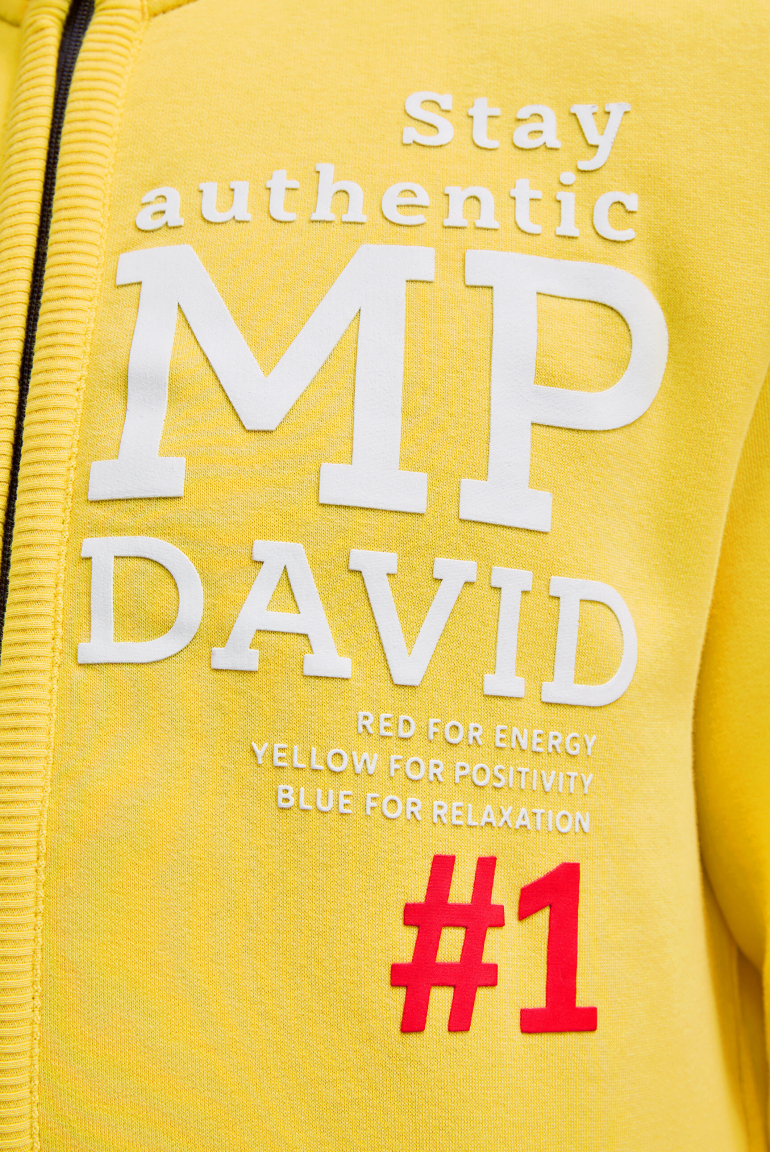 Sweatjacke mit Logo Rubber Artwork