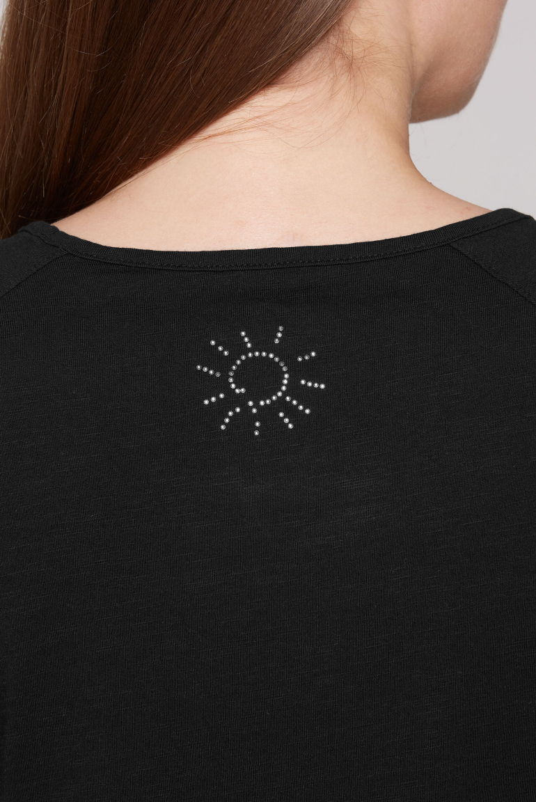 T-Shirt-Kleid mit Logo-Saum am Ärmel
