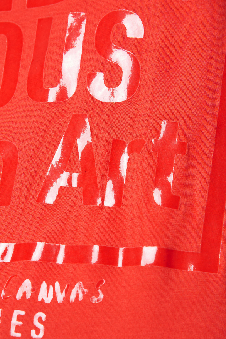 T-Shirt mit Glossy Print