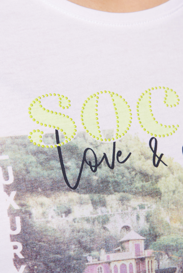 T-Shirt Rundhals mit Photoprint