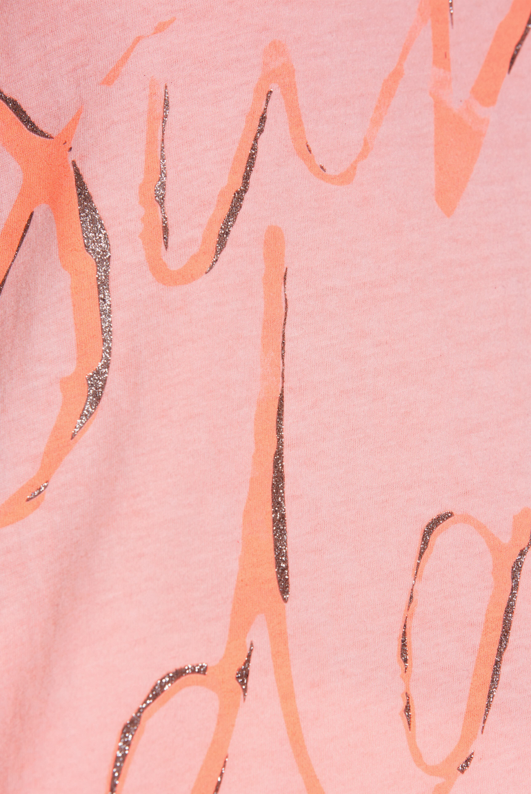 Top Inside Oil Dyed mit Print