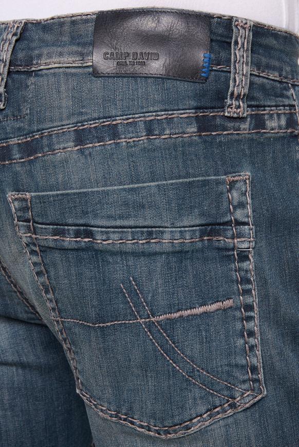 CAMP DAVID & SOCCX | Jeans NI:CK mit breiten Nähten blue used | 38 | 30