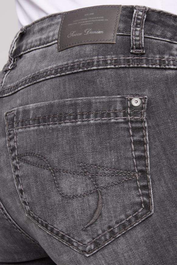 CAMP DAVID & SOCCX | Jeans RO:MY mit Bleaching-Effekten grey used