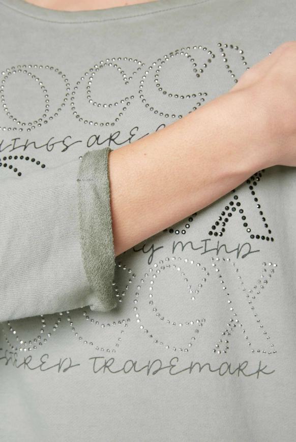 Sweatshirt mit 3/4-Arm und Artwork