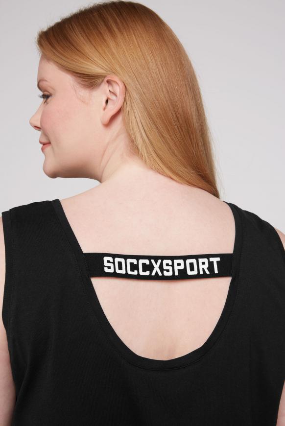 Trägershirt mit Logo-Tape am Rücken