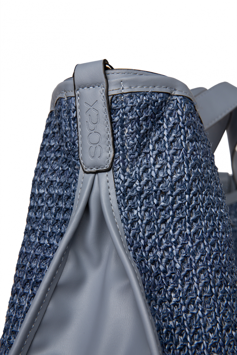 Hobo Bag im Häkel-Design mit Logo-Wechselgurt