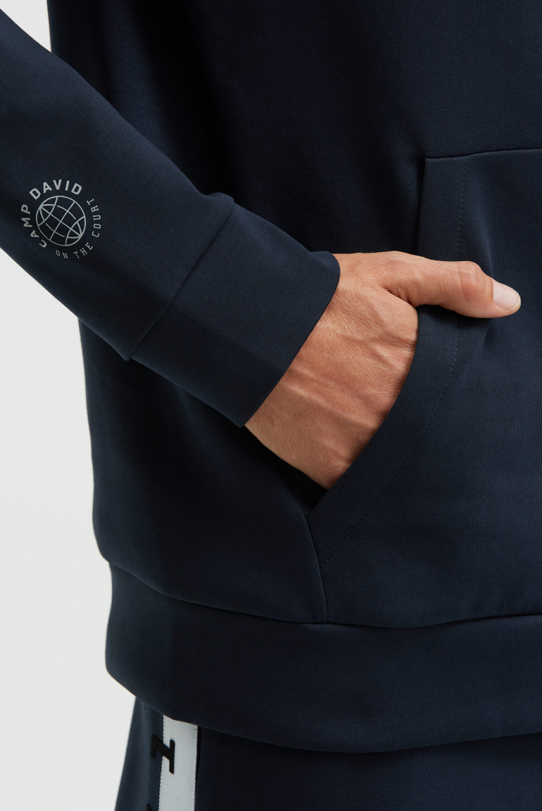 Hoodie aus Interlock mit Frontprint