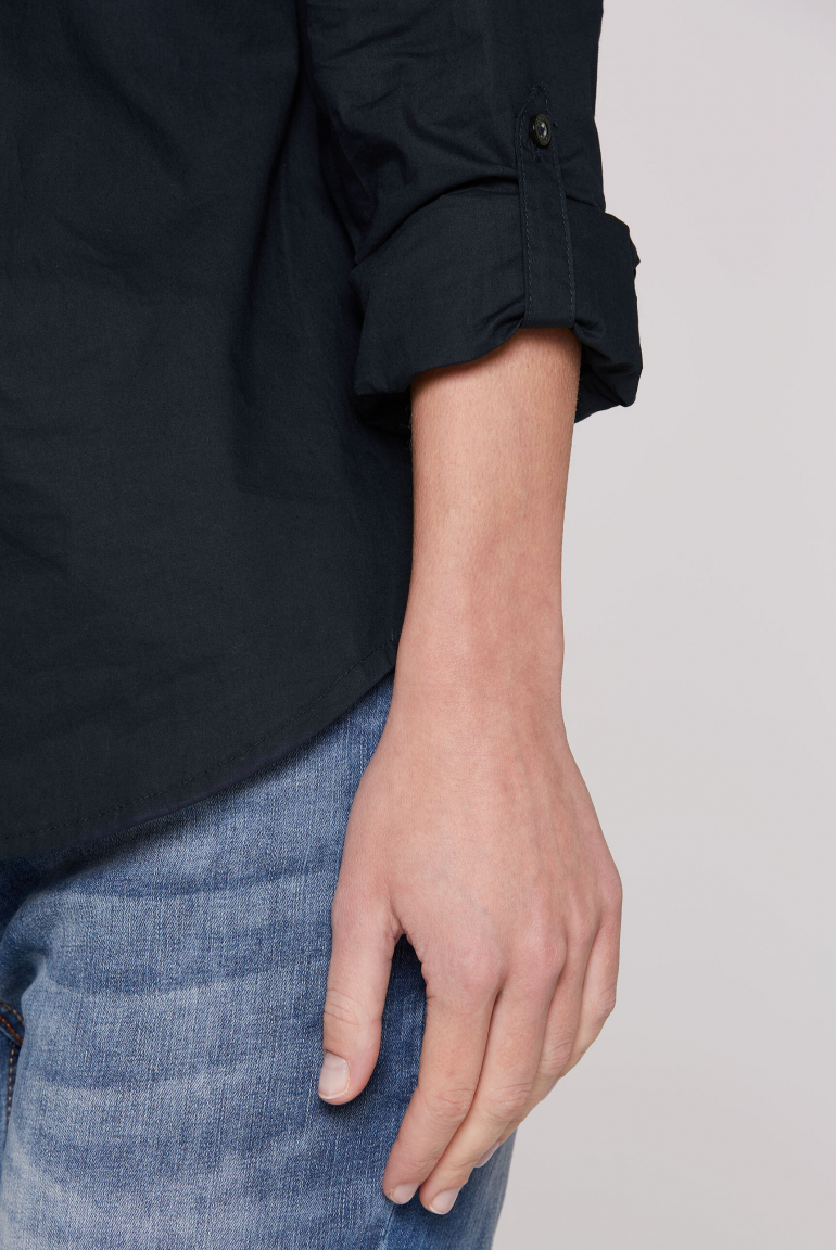 Langarmbluse mit Flockprint