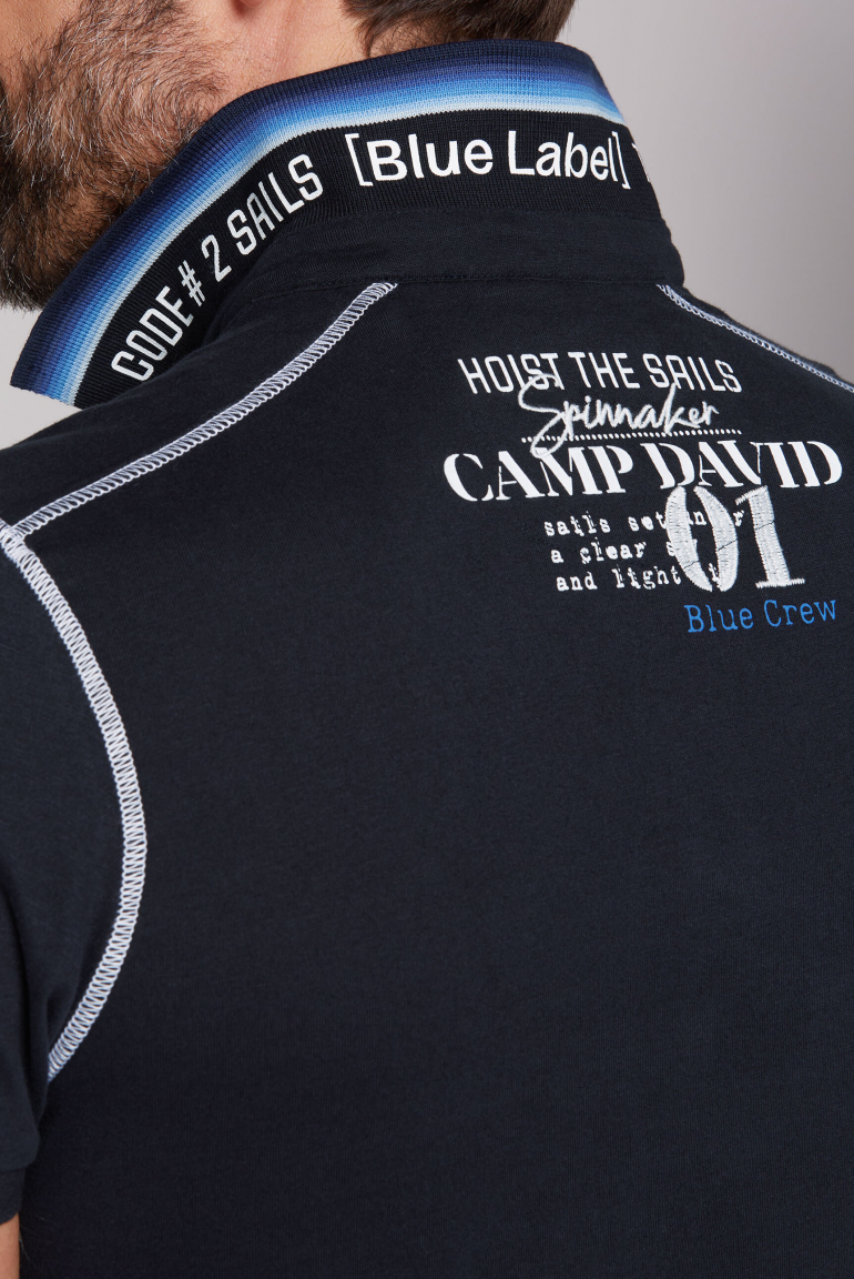 Poloshirt mit Logo-Applikationen