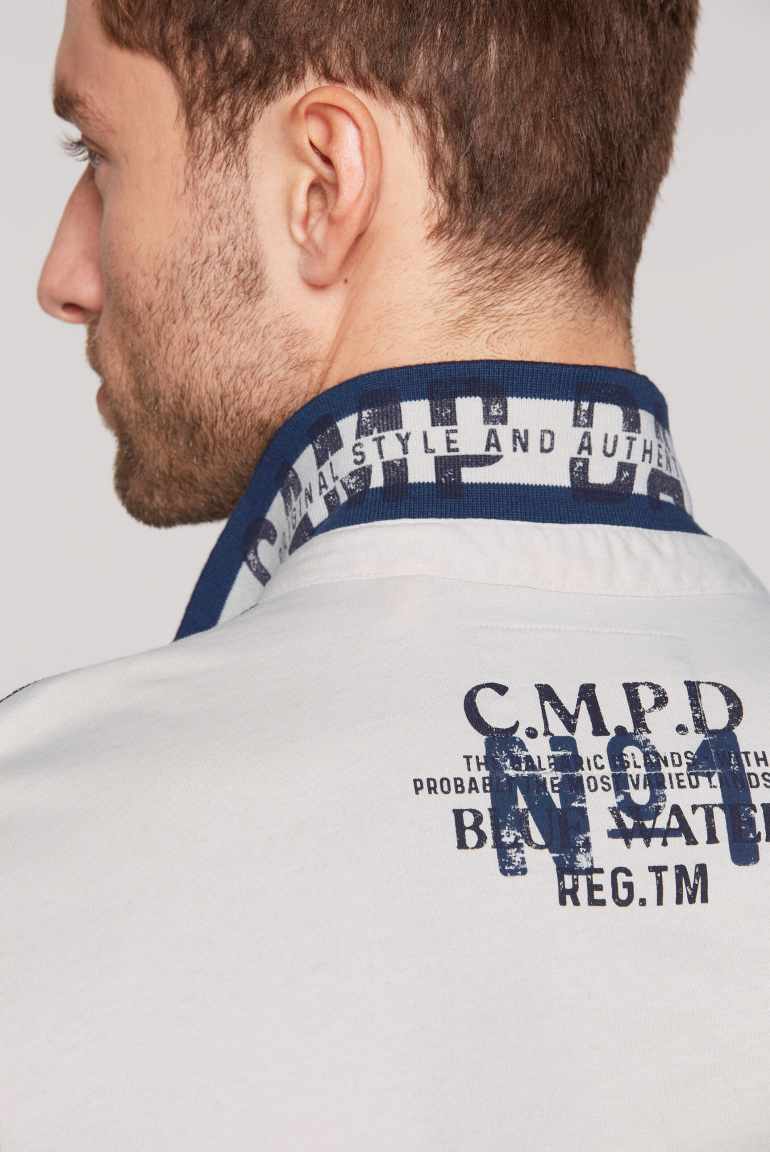 Poloshirt mit Trikotkragen und Logo Artworks