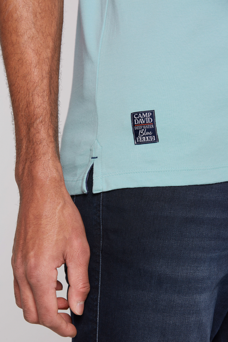 Poloshirt mit Trikotkragen und Logo Artworks