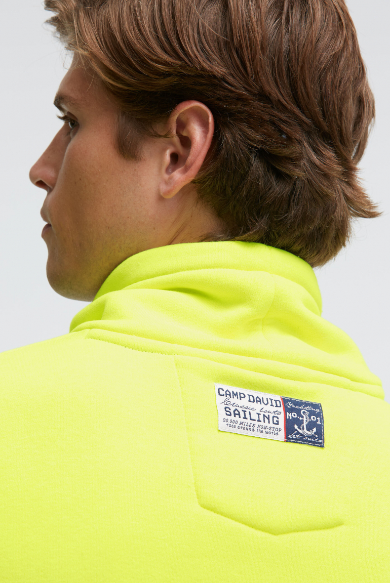 Sweatshirt mit Kragen und Artwork