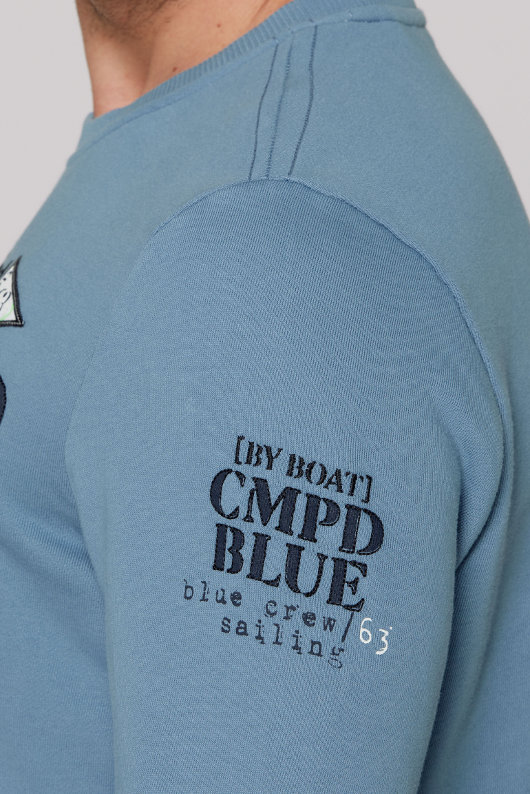 Sweatshirt mit Prints und Stickereien