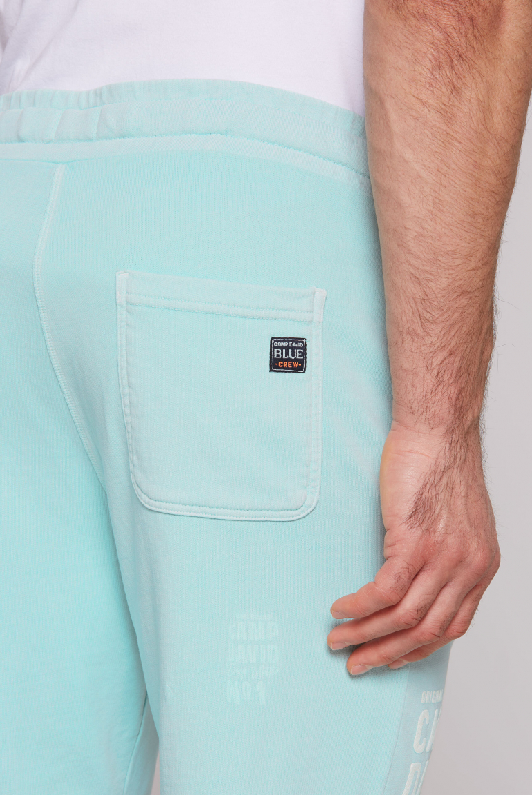 Sweatshorts mit Logo-Puff-Print