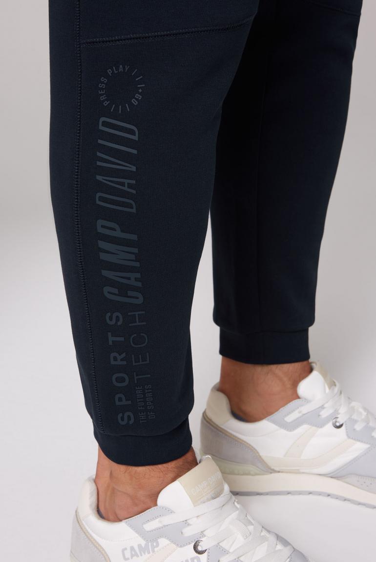 CAMP DAVID & SOCCX | Jogginghose mit Rubber Print blue navy