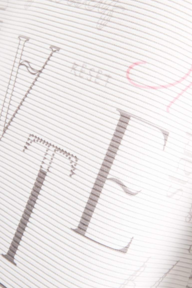 Strukturiertes Sweatshirt mit hohem Kragen und Artwork