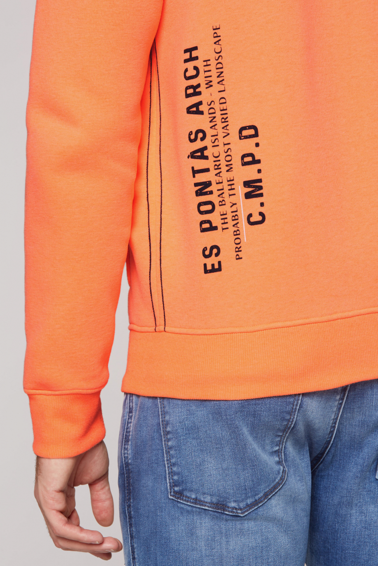 Sweatjacke mit Logo-Applikationen