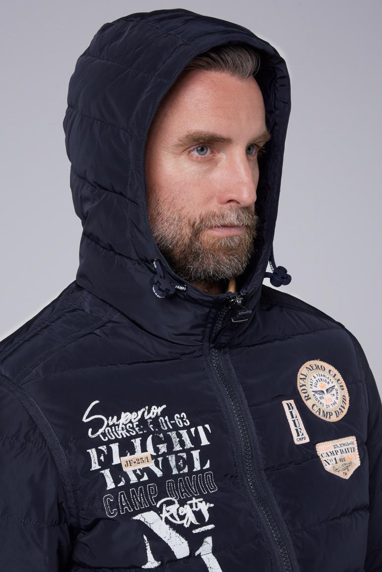 CAMP DAVID & SOCCX | Gesteppte Winterjacke mit Kapuze blue navy CAMP DAVID & SOCCX | Gesteppte Winterjacke mit Kapuze blue navy